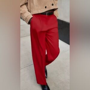Zara Straight Leg Belted Pants | NWT